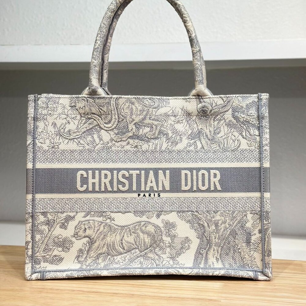 Chirstian Dior Medium Book Tote Shoulder Bag Tote Bag
